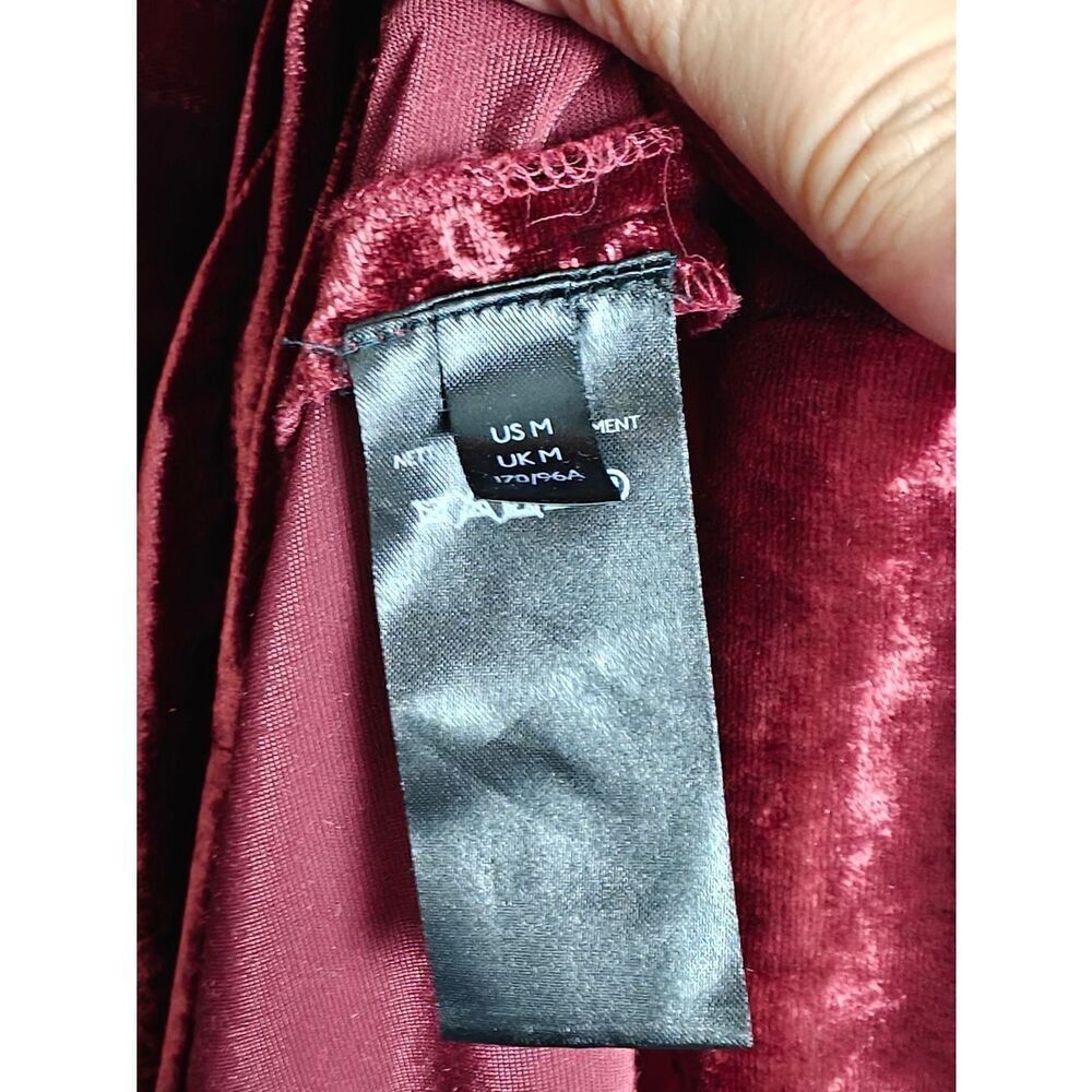 Anthropologie Velvet Maxi Dress in Burgundy Plum - Picture 11 of 11